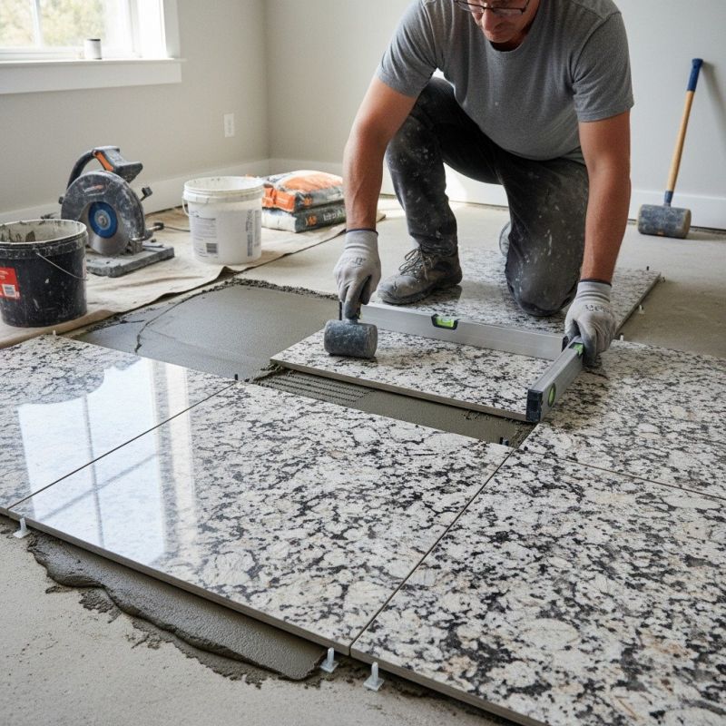 Stone Floor Installation in Alpharetta, GA