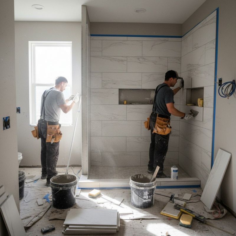 Tile Shower Pan Installation in Alpharetta, GA
