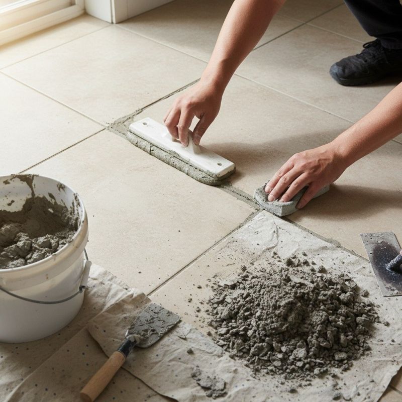 Local Tile Grout Repair pros at work